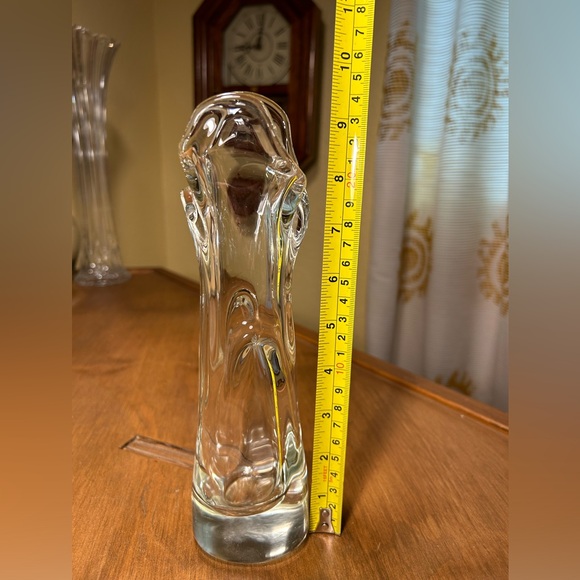 Art Glass Vase by Jan Beranek for Skrdlovice Czech Bohemia 9 1/4” Tall Vintage - Picture 7 of 7